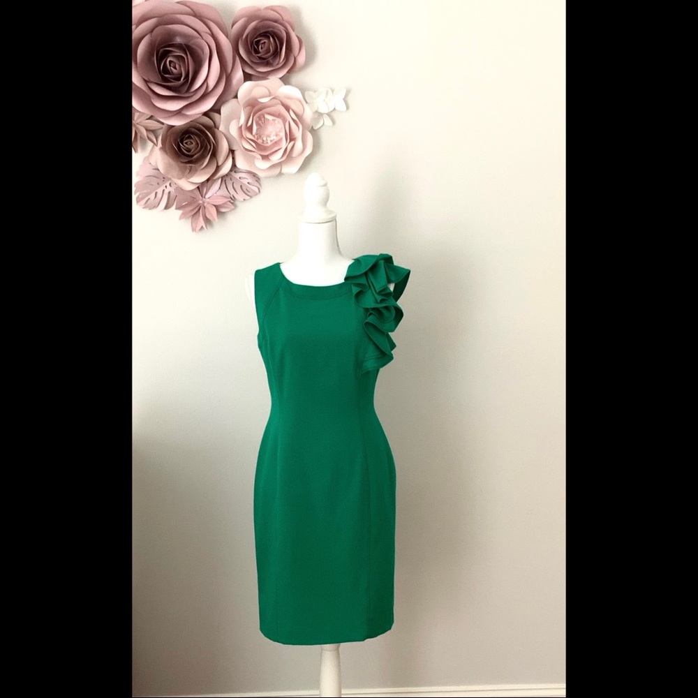 NWOT Calvin Klein green dress